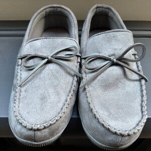 Mens Sonoma Goods For Life Trapper Moccasin Slippers Grey Size L(10-11) 011ap